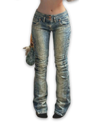 Cyber Web Bootcut Jeans