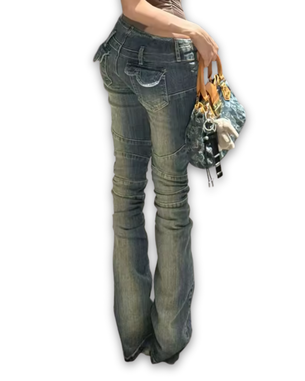 Cyber Web Bootcut Jeans