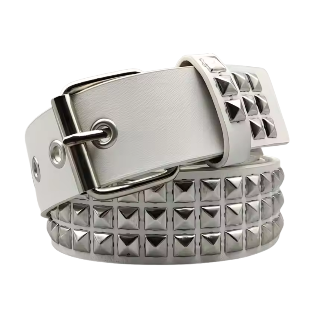 White Punk Belt