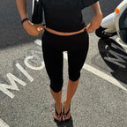 Plain Cotton Capris