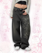 Phantom Etch Wide Denim