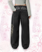 Phantom Etch Wide Denim